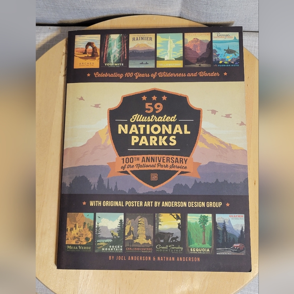 2016 Softcover 59 Illustrated National Parks 100th Anniversary (Joel Anderson)